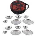 thumbnail image 2 of Complete Messware Kit, 12pcs Camping Dinnerware Set Sturdy  for Traveling, 2 of 7