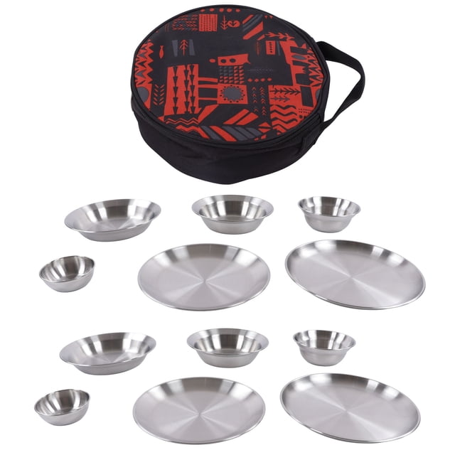 Oubit Camping Kit,12pcs Camping Dinnerware Set Camping Dinnerware Set Complete Messware Kit Cutting-Edge Features
