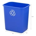 thumbnail image 2 of United Solutions 12 Pack Open Top Recycling Bin Space Saving Can, 7 Gallon, Blue, 2 of 6