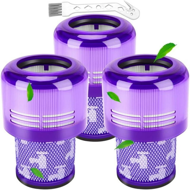 Filter for Dyson V11,3 Packs Replacement Filters for Dyson V11 V15 SV14 SV17 SV22 Detect Animal Absolute Extra Pro Torque Drive Motorhead Vacuum Cleaner,Replace DY-970013-02