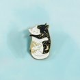 thumbnail image 4 of Daisyyozoid Wholesale Simple And Stylish Hugging Each Other Two Cats Ladies Brooch Jewelry Gift, 4 of 4