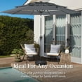 thumbnail image 4 of Best Choice Products 10ft 3-Tier Patio Umbrella, Market Sun Shade w/ Tilt Adjustment, Easy Crank - Slate, 4 of 7
