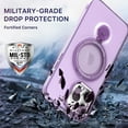 thumbnail image 5 of For Apple iPhone 14 (6.1") Premium Case with MagSafe Compatible Wireless Charging Stand Hybrid Frame PC Shockproof Case Cover fit iPhone 14 - Pink, 5 of 8