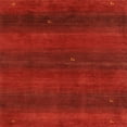 thumbnail image 1 of Ahgly Company Indoor Square Contemporary Red Abstract Area Rugs, 8' Square, 1 of 6