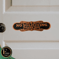 thumbnail image 5 of Funny No Soliciting Sign for House – 7.5” Antique Brass Metal Door Sign with Bold Lettering, Decorative Outdoor Wall Plaque with Bonus Thank You Sign, 5 of 7