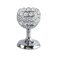 thumbnail image 1 of Candelabro de cristal para decoración de dormitorio y aniversario Plata S, 1 of 7