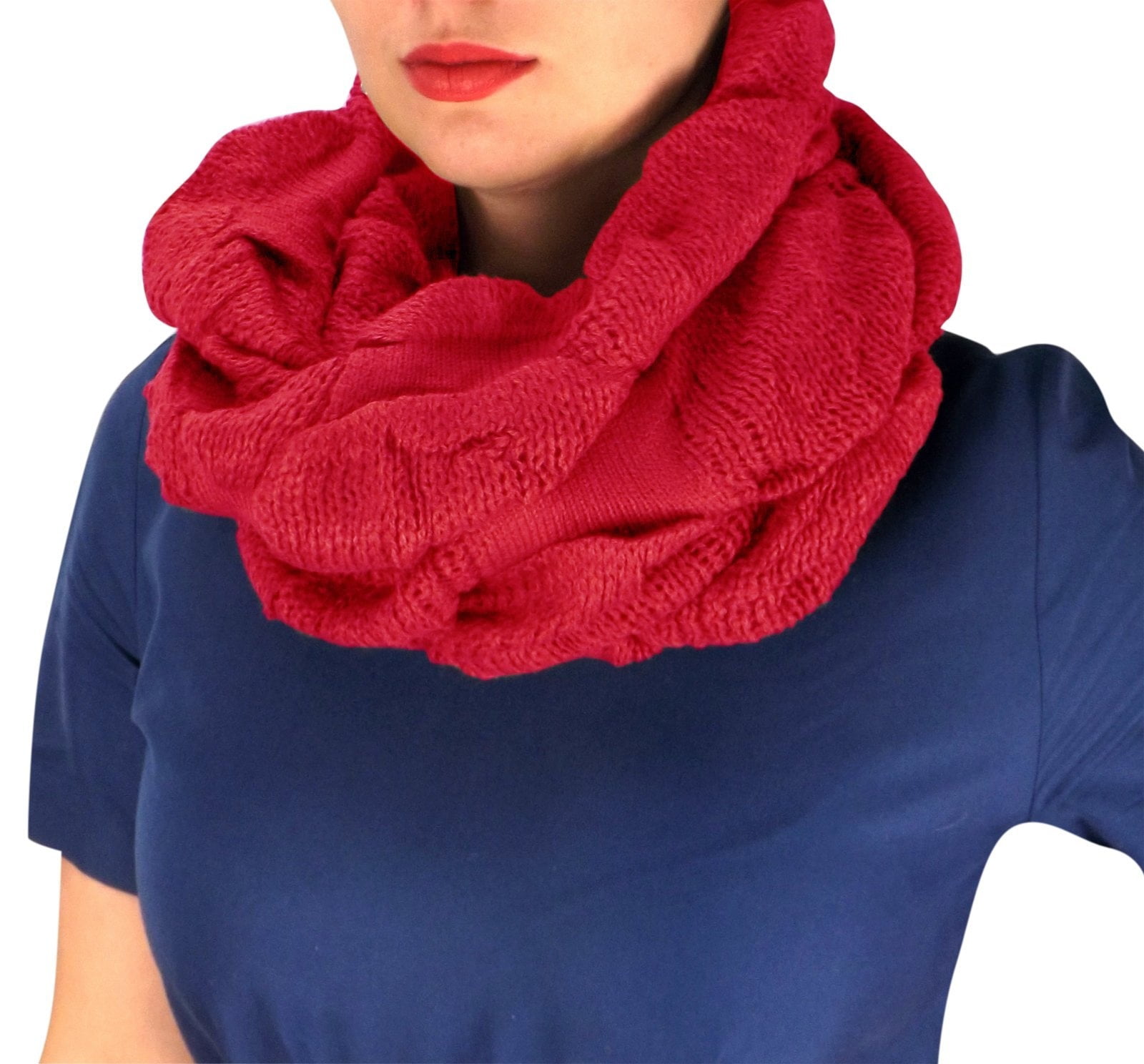 *US SELLER*wholesale lot of 5 double layer scarf shawls neck warmer 