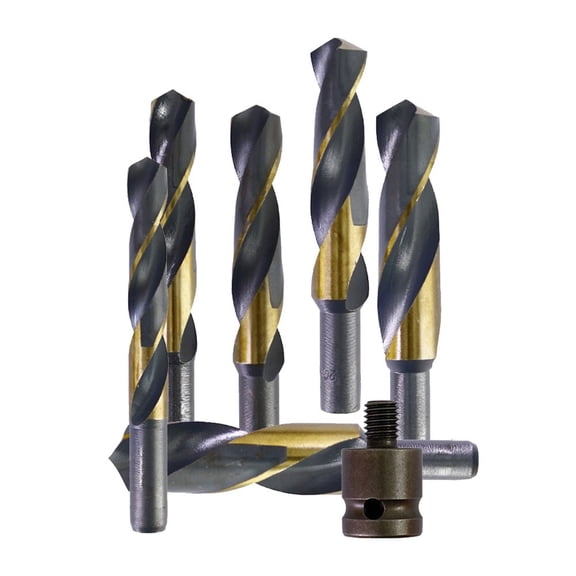 14Mm Shank Drill Bit With Adapter Hss Drill Bit Drilling For Cobalt Metal Plastics Pvc Pipes Hole Making Tool 14Mm-25Mm 14Mm Fangkenuo