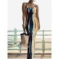 thumbnail image 5 of Surakey Bodycon Maxi Dress for Women Square Neck Beach Dress Sleeveless Summer Slip Dress Tight Wrap Sundresses Slim Fit Vest Tank Dress, 5 of 6