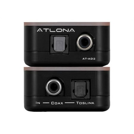 Atlona - Optical/Coaxial Digital 2-Way Converter - Black