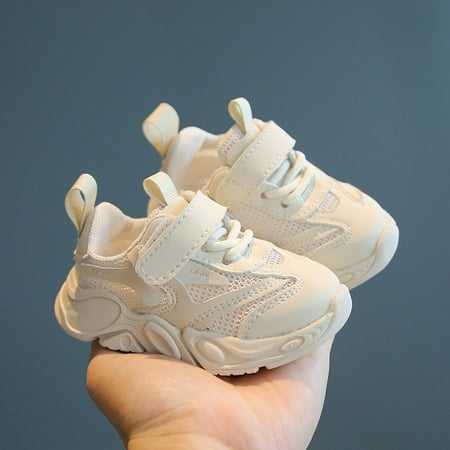 

RUICUW Spring And Summer New Solid Color Double Mesh Breathable Non Slip Children s Casual Sports Shoes 18-24 Months