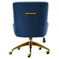thumbnail image 5 of TOV Furniture Beatrix Black Velvet Office Swivel Chair with Gold Steel Base, 5 of 11