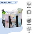 thumbnail image 5 of Large Capacity Handheld Storage Bag, Thickened Travel Organizer Bag for Picnic, Luggage & Clothing Radiant Pastel Marble Art, 5 of 7