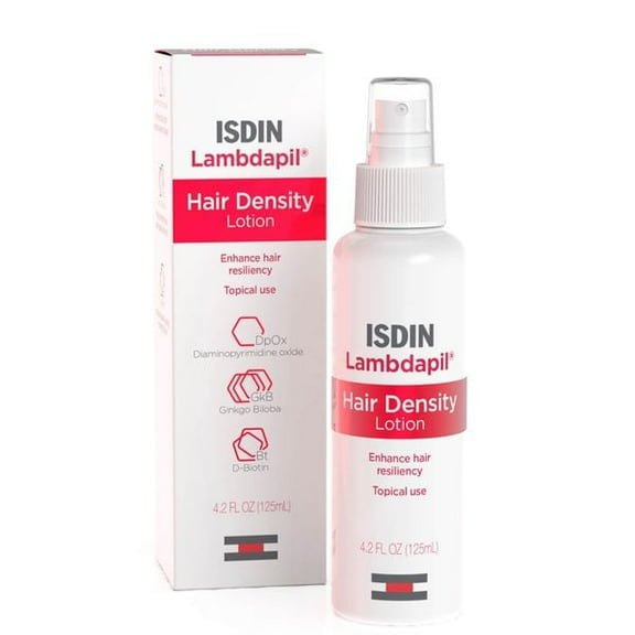 ISDIN Lambdapil Hair Lotion: Hair thickening lotion for thin hair, 4.2FL OZ (125ml).