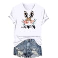 thumbnail image 4 of VBTAPA Women's Happy Easter Shirt Short Sleeve Funny Tops Rabbit Graphic Colored Eggs Print T-Shirts Easter Day Gifts Sales of Today White XXL, 4 of 6