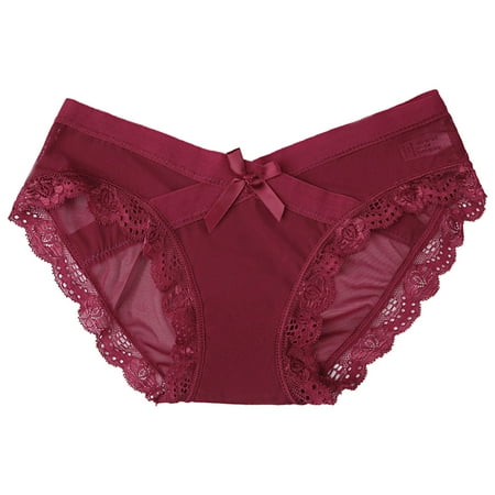 

Akiihool Women Underwear Seamless Seamless Thongs for Women No Show Thong Underwear Women Comfortable (Wine L)