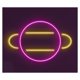 thumbnail image 1 of Letrero De Neón LED Planet Saturno Anillado, Luz Para Habitación Infantil, Espacio, Escaparate, , Entrada Comercial, 40cm, 1 of 2