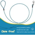 Mi Metty Chew Proof Dog Leash Six Foot Metal Cable Lead. Heavy Duty Leash Made of Coated Wire