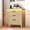 Dressers | Natural, variant on Farmhouse 8 Drawer Dresser with Charging Station & LED Lights, Slim Wooden Bedroom Dresser, Rustic Chest of Drawers Clothes Storage Organizer for Closet Dorm Apartments, White