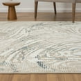 thumbnail image 3 of LR Home Bella 2'8"x 8' Ivory and Blue Abstract Durable Performance Indoor Runner Area Rug, 3 of 7
