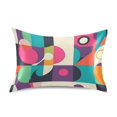 thumbnail image 7 of Yayeee Pillowcase Standard Size Set of 2 Satin Wrinkle Resistant Pillow Case, Pink Geometric, 7 of 7