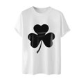 thumbnail image 4 of Jinhomg Mens Casual Holiday T-Shirt Novelty Funny Letter Print St Patricks Day Tees Lightweight Comfy Short Sleeve Crew Neck Tops White M, 4 of 6