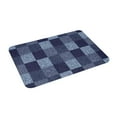 thumbnail image 2 of Bingfone Blue Gingham Buffalo Check Door Mat 16"X24" Front Entrance Non-Slip Low Profile Washable For Entryway, 2 of 9