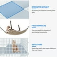 thumbnail image 2 of Dextrus Indoor Cat Cage with Extra Large Hammock for 1-2 Cats - DIY Cat Enclosure for Multiple Small Animals Cats, Ferret, Chinchilla, Rabbit,(28"L x 28"W x 41"H,White), 2 of 5