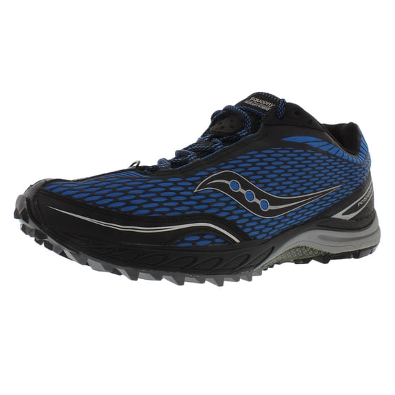 Saucony Progrid Peregrine Mens Shoes Size 12.5, Color: Black/Blue