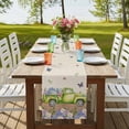 thumbnail image 4 of Table Runners 72 Inches Long Dress Scarves, Blue Purple Floral Farmhouse Kitchen Table Runner, Coffee Tablerunners, Spring Vintage Hydrangea Flower Truck 18x72 Inch, 4 of 9