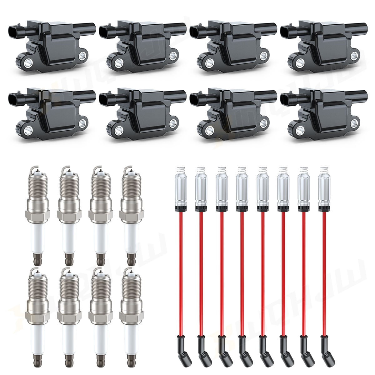 UF413-High Performance Ignition Coil & Spark Plug & Wire For Chevy GMC 5.3L 6.2L