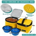 thumbnail image 5 of PetAmi Medium Dog Travel Bag with Food Containers and Bowls, Yellow, 22 L Limit, 5 of 7