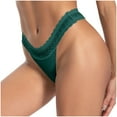 thumbnail image 2 of Underwear Women Bikini Womens Solid Color Underwear Breathable Sports Boy Shorts Panties Lace Briefs High Waist Hip Lift Panties Green L, 2 of 7