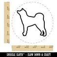 thumbnail image 2 of Japanese Akita Dog Outline Rubber Stamp for Scrapbooking Crafting Stamping - Large 1-1/4 Inch, 2 of 7