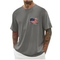 thumbnail image 2 of Guluxicc Mens Patriotic Graphic Shirts 4th of July Tee Shirts Regular Fit Summer Independence Day Tops, 2 of 6