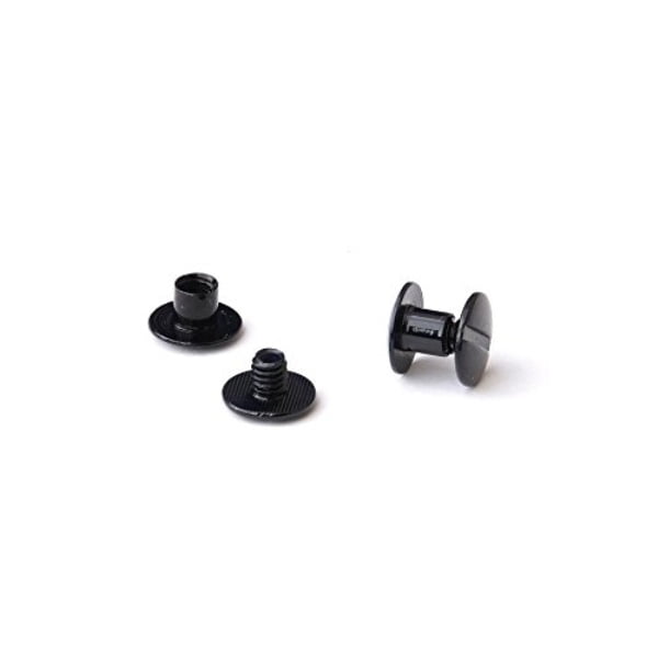 1/4 in. black aluminum chicago screws/screw posts (qty 100 sets