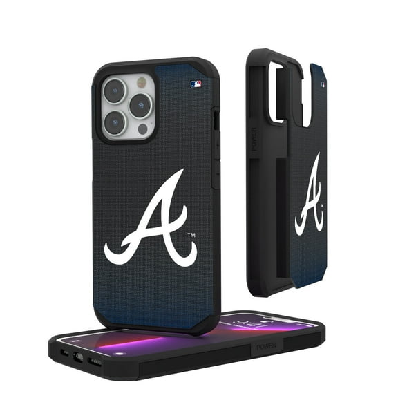 Atlanta Braves Linen Logo iPhone Rugged Case