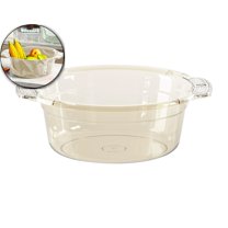 Thickened Large-capacity Transparent Washbasin Household Students Dormitory Bathroom Plastic Basin Small Infant Foot Wash Basin