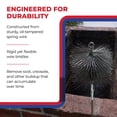 thumbnail image 3 of Rutland Chimney Sweep Rectangular 7" x 11" Wire Cleaning Brush, 1/4" Pipe Thread, 3 of 5