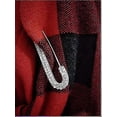 thumbnail image 4 of Rhinestone Brooch Safety Pins Clips Scarves Clasp Pin Jewelry Buckle Dress Decorations(silver) - Q1, 4 of 5