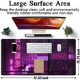 thumbnail image 6 of Purple Gaming Mousepad Japanese Desk Mat XXL Extended Anime Cool Large Mouse Pad Keyboard Mouse Mat Desk Pad for Computer Laptop Gamers 31.5''''X15.7'''' Non-Slip Rubber Base with Stitched Edges, 6 of 6