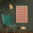 thumbnail image 2 of Floral Wall Art with Frame, Fiery Tone Petal Lotus Flowers Overlapping Design Illustration, Printed Fabric Poster for Bathroom Living Room Dorms, 23" x 35", Pale Orange Vermilion, by Ambesonne, 2 of 2