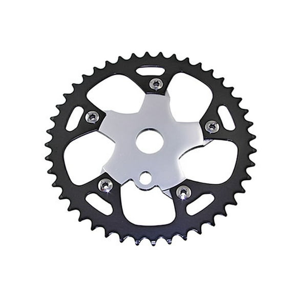 bicycle alloy sprocket 913b 44t black and chrome.lowrider sprocket