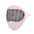 thumbnail image 1 of piezas de cubierta de protección solar de color rosa para la cara de las mujeres máscara de pasamontañas de verano refrescante trabillas para las orejas, máscara facial transpirable, 1 of 5