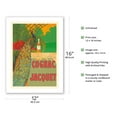 thumbnail image 2 of Jacquet French Cognac - Peacock - Vintage Advertising Poster by Camille Bouchet c.1910 - Bamboo Fine Art 290gsm Paper (Unframed) 12x16in, 2 of 4