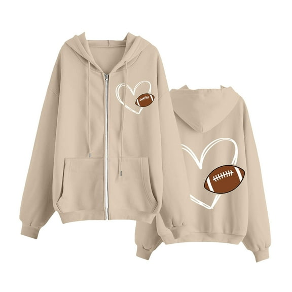 Bovemsi Sweatshirt for Women Fashionable Casual Solid Color Zipper Inner Pocket Rabobs Sleeve Zip Up Hoodie