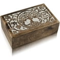 thumbnail image 5 of Great Birthday Gift Ideas Handmade Decorative Tree Of Life Wooden Jewelry Box Treasure Box Jewelry Organizer Keepsake Box Treasure Chest Trinket Holder Lock Box Watch Box Gifts for her, 5 of 6