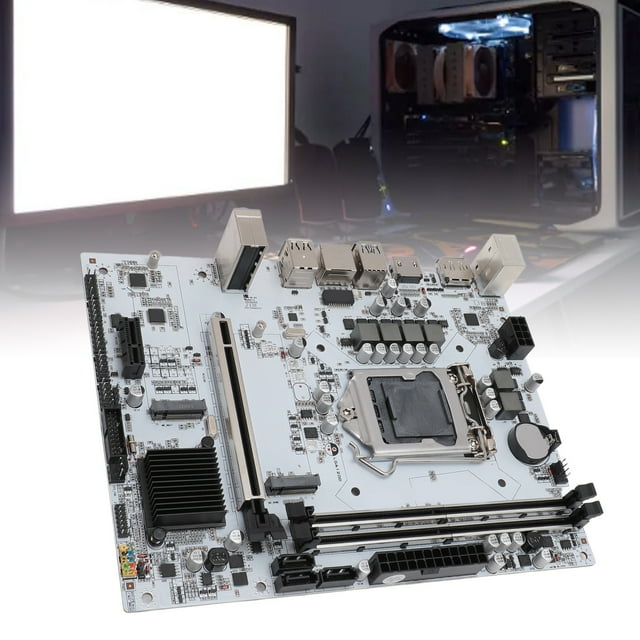 Carte Mère Minière, Alimentation à Double Canal 3 Phases Multi-Interface H410M DH pour PC de Bureau