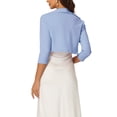 thumbnail image 3 of INSPIRE CHIC Boléros pour Femmes Boléros à Col pour Robe S Bleu, 3 of 5