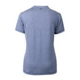 thumbnail image 3 of Women's Cutter & Buck Heather Blue Auburn Tigers Forge Stretch Blade V-Neck Top, 3 of 3